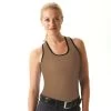 Cheata Women's Trotter Tank W/ Built In Sports Bra - Dark Khaki/Black -Equestrian Supplies 314288 800 800