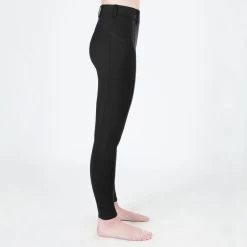 Irideon Kids' Bending Line Knee Patch Tights - Black