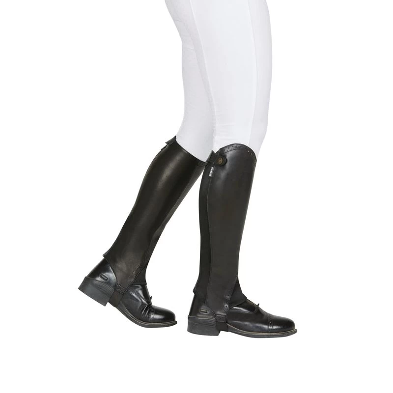 Dublin Evolution Rear Zip Half Chaps - Black 3 Dublin Evolution Rear Zip Half Chaps - Black