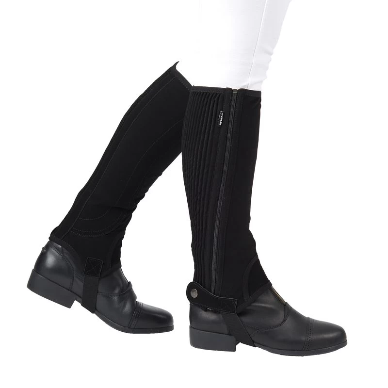 Dublin Kids' Easy-Care Half Chaps II - Black 3 Dublin Kids' Easy-Care Half Chaps II - Black