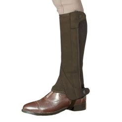 Ovation Kids' Elite Amara Ribb Half Chaps - Brown 5 Ovation Kids' Elite Amara Ribb Half Chaps - Brown -Equestrian Supplies 345667 800 800