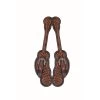 Western Rawhide Jim Taylor Performance Infinity Scallop Spur Straps - Two Tone Brown -Equestrian Supplies 360349 800 800