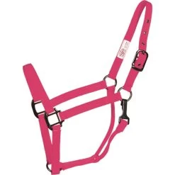 Western Rawhide SignatureFashion Halter W/Black Nickel Finish Hardware - Pink