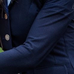 B Vertigo Women's Gabrielle Mesh Show Jacket - Navy Dark Blue -Equestrian Supplies 379924 800 800