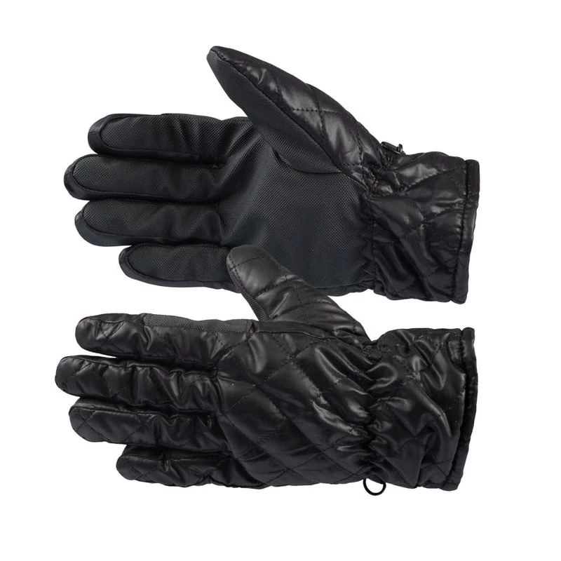 Horze Quilted Winter Riding Gloves - Black 3 Horze Quilted Winter Riding Gloves - Black