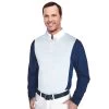 Ovation Men's Cool Rider UV Tech Shirt - White/Navy 1 Ovation Men's Cool Rider UV Tech Shirt - White/Navy -Equestrian Supplies 395457 800 800
