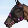 Weatherbeeta Comfitec Durable Mesh Mask W/Nose - Black/Purple -Equestrian Supplies 413374 800 800
