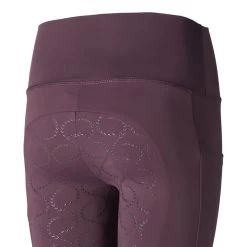 Horze Kids' Gillian Silicone Full Seat Tights - Vineyard Wine Red -Equestrian Supplies 415718 800 800