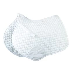 Roma Mini Quilt Shaped Saddle Pad - White