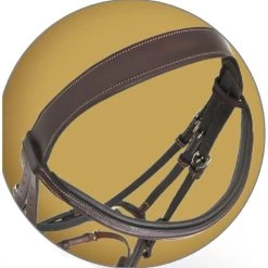 Pessoa PRO Fancy Stitched Raised Bridle - Dark Brown