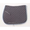 Centaur Imperial Quilted Close Contact Saddle Pad - Grey W/ Lt Blue -Equestrian Supplies 435497 800 800
