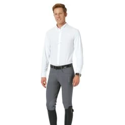 Romfh Men's Argento Knee Patch Euroseat - Steel Grey