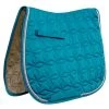 Roma Ecole Star Quilt Close Contact Saddle Pad - Teal/White/Lavender -Equestrian Supplies 442963 800 800