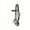 Western Rawhide Jim Taylor Leather Browband Double Rope Side Pull - Dark Brown -Equestrian Supplies 443851 800 800