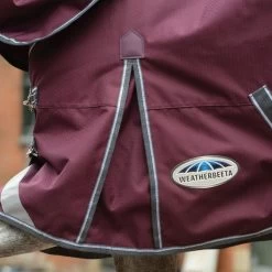 Weatherbeeta Comfitec Plus Dynamic II Detach-A-Neck Lite - Maroon/Grey/White -Equestrian Supplies 447631 800 800