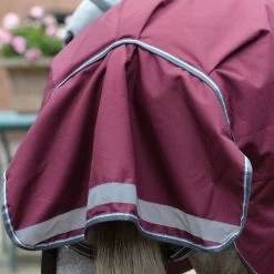 Weatherbeeta Comfitec Plus Dynamic II Detach-A-Neck Lite - Maroon/Grey/White -Equestrian Supplies 447632 800 800