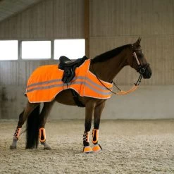 Horze Reflective Wrap Riding Sheet - Orange -Equestrian Supplies 453795 800 800