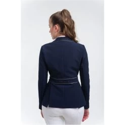 Cavalliera Women's Venice Show Jacket - Navy Blue/Grey -Equestrian Supplies 455462 800 800