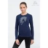 Cavalliera Kids' Jumping Star Long Sleeve Tee Shirt - Navy Blue