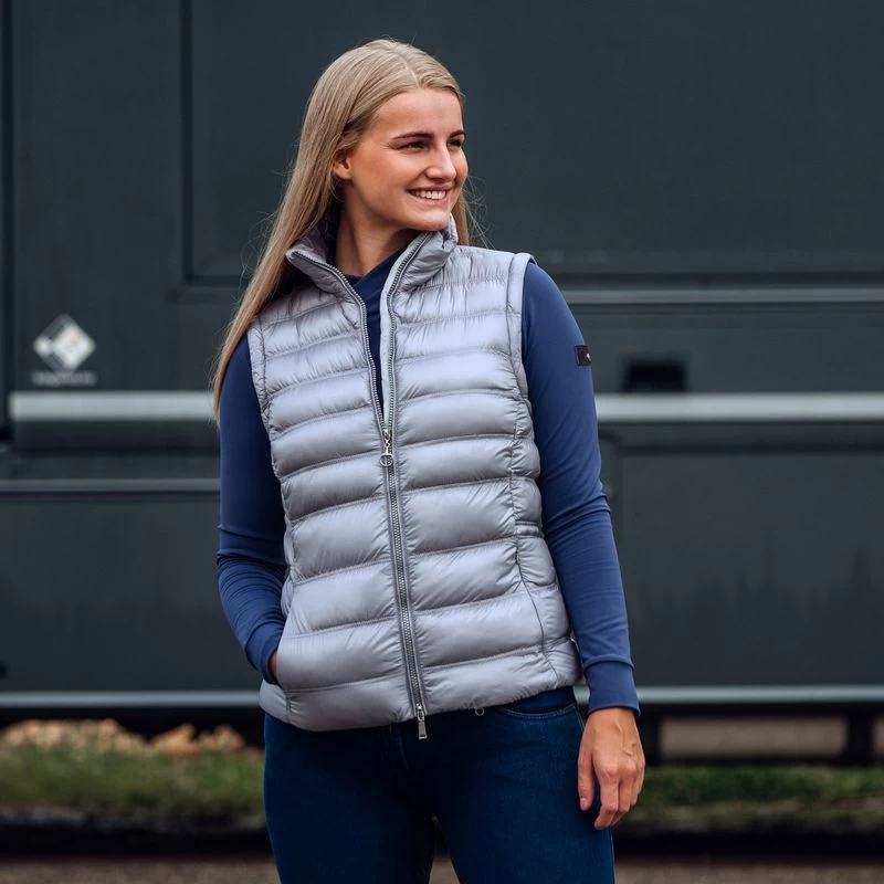 Horze Women's Reflective Padded Vest - Reflective Silver 6 Horze Women's Reflective Padded Vest - Reflective Silver - Image 4