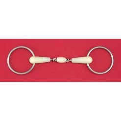 Happy Mouth Bits Double Jointed Roller Loose Ring - Stainless Steel