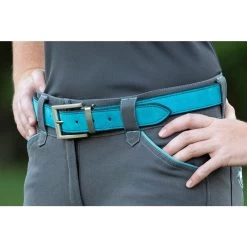 Perri's 2-in-1 Leather Suede Reversible Belt - Havana/Turquoise -Equestrian Supplies 502948 800 800