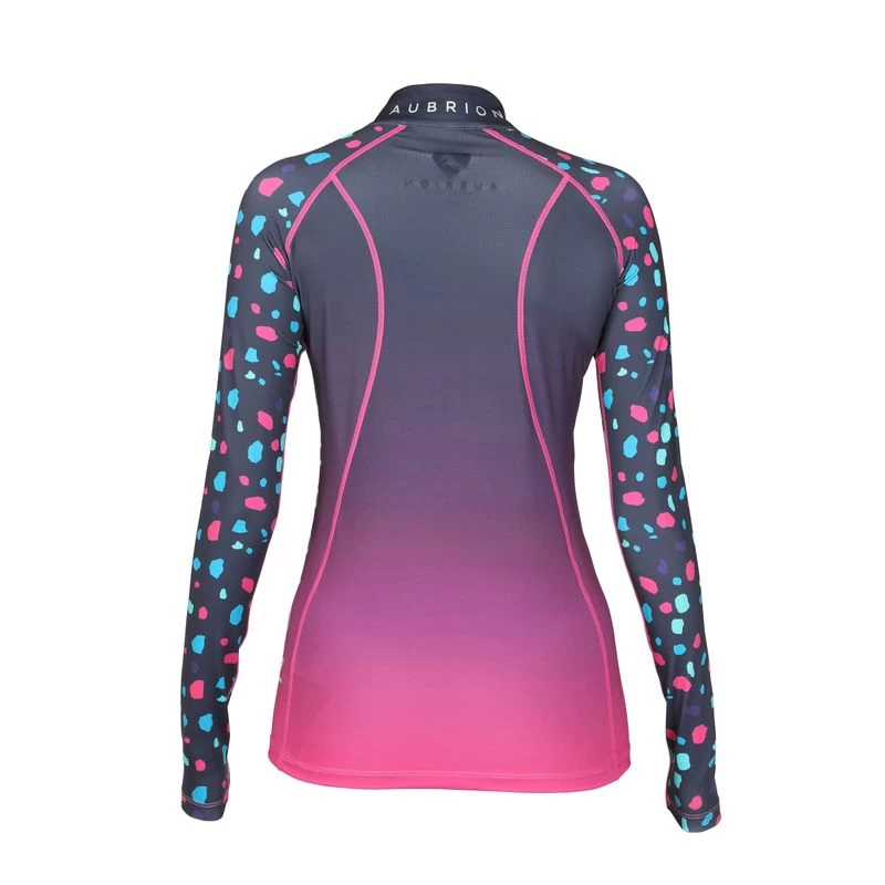 Shires Aubrion Women's Hyde Park Cross Country Shirt - Pink Spot 4 Shires Aubrion Women's Hyde Park Cross Country Shirt - Pink Spot - Image 2