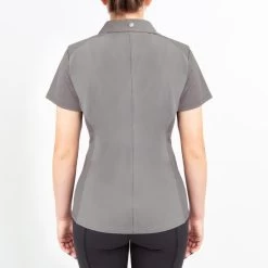 Irideon Women's Luna Coolstretch Polo - Dove Grey -Equestrian Supplies 516487 800 800