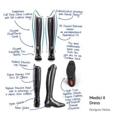 Tredstep Medici II Dress Boot - Black 11 Tredstep Medici II Dress Boot - Black -Equestrian Supplies 523646 800 800