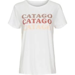 Catago Women's Touch Short Sleeve Tee Shirt - White