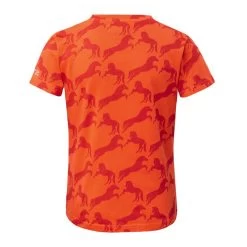 Horze Kids' Micky Organic Cotton Tee Shirt - Mandarine Orange 9 Horze Kids' Micky Organic Cotton Tee Shirt - Mandarine Orange -Equestrian Supplies 532287 800 800