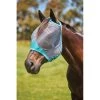 Weatherbeeta Comfitec Deluxe Fine Mesh Mask - Grey/Turquoise -Equestrian Supplies 534413 800 800