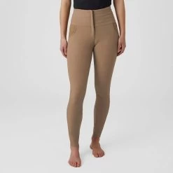 B Vertigo Women's Natalia Full Seat Breeches W/Lace Detail - Fossil Brown
