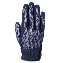 B Vertigo Women's Cooling Lace Riding Gloves - Dark Navy -Equestrian Supplies 544610 800 800
