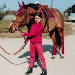 Horze Ella Pony Ear Net - Anemone Dark Pink -Equestrian Supplies 545128 800 800