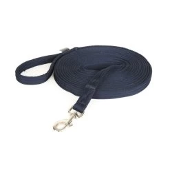 Shires Soft Feel 26ft Lunge Line - Navy