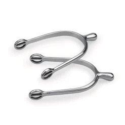 Shires Ball End Spurs - Stainless Steel