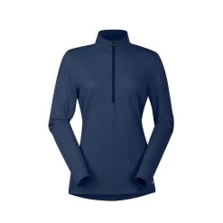 Kerrits Women's Ice Fil Lite Long Sleeve Shirt Solid - Navy