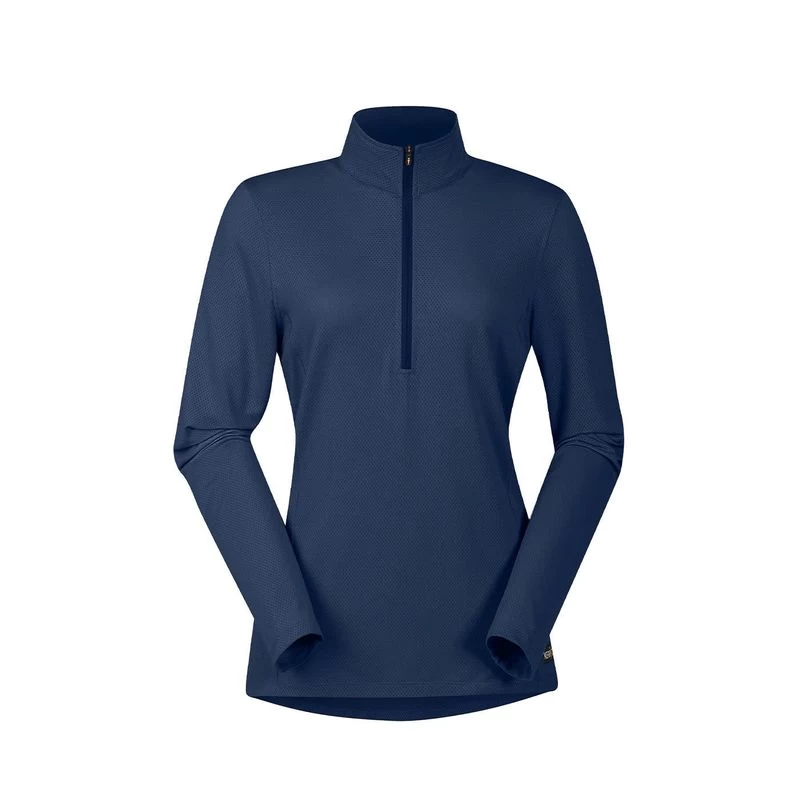 Kerrits Women's Ice Fil Lite Long Sleeve Shirt Solid - Navy 3 Kerrits Women's Ice Fil Lite Long Sleeve Shirt Solid - Navy