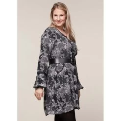 EQL Women's Ecovero Boheme Tunic Dress - Black Patchwork Paisley -Equestrian Supplies 582616 800 800