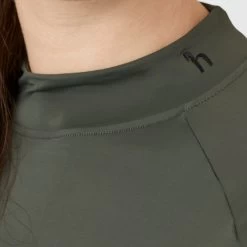 Horze Women's Gabriela UV Pro Cooling Sun Shirt - Climbing Ivy Green -Equestrian Supplies 586562 800 800