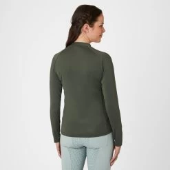Horze Women's Gabriela UV Pro Cooling Sun Shirt - Climbing Ivy Green -Equestrian Supplies 586564 800 800