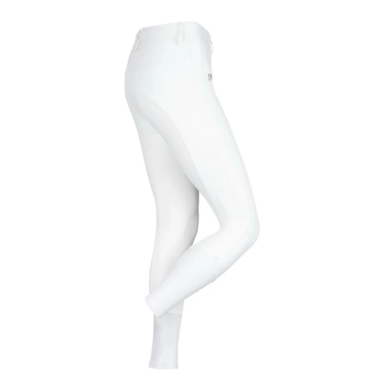 Fair Play Women's Rose Gold Daisy Chic Full Seat Breeches - White 4 Fair Play Women's Rose Gold Daisy Chic Full Seat Breeches - White - Image 2