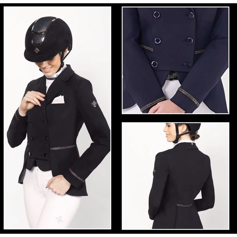 Fair Play Women's Florine Short Tail Coat - Navy 5 Fair Play Women's Florine Short Tail Coat - Navy - Image 3