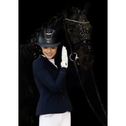 Fair Play Women's Taylor Rose Gold Show Jacket - Navy -Equestrian Supplies 593347 800 800