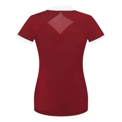 Fair Play Women's Cathrine Short Sleeve Competition Shirt - Burgundy/White -Equestrian Supplies 595468 800 800
