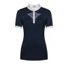 Fair Play Women's Cathrine Rose Gold Short Sleeve Competition Shirt - Navy/White -Equestrian Supplies 595599 800 800