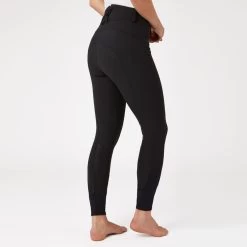 Horze Women's Dina Crystal Detailed Silicone Full Seat Breeches - Black -Equestrian Supplies 600773 800 800