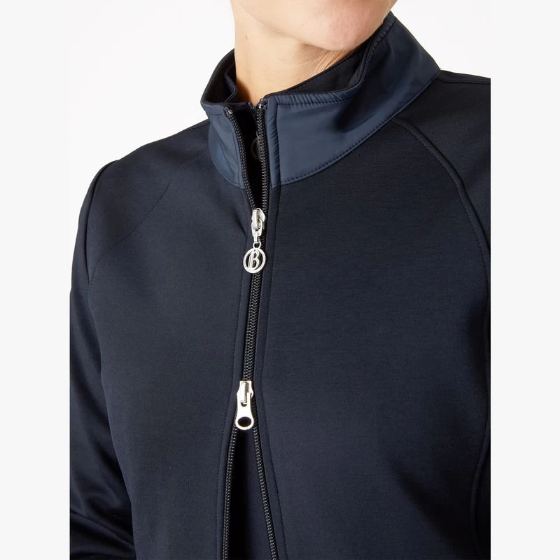 Horze Women's Linnea Sweatshirt Jacket - Dark Navy 4 Horze Women's Linnea Sweatshirt Jacket - Dark Navy - Image 2