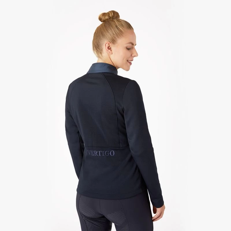Horze Women's Linnea Sweatshirt Jacket - Dark Navy 5 Horze Women's Linnea Sweatshirt Jacket - Dark Navy - Image 3